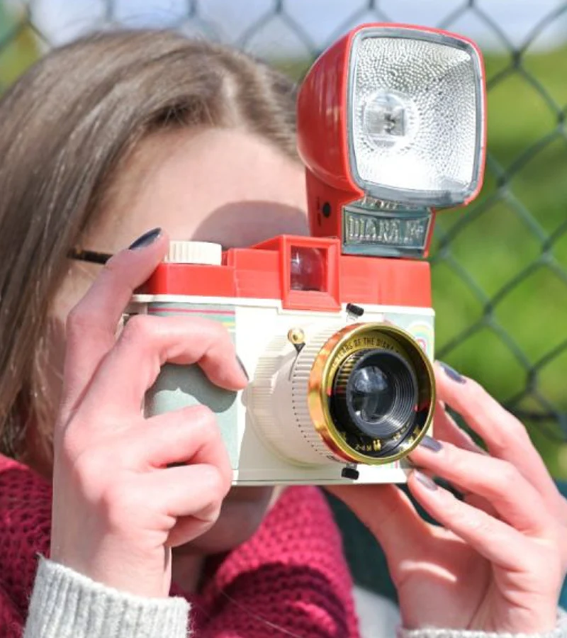 Appareil photo vintage Diana F+ avec flash - Image 3