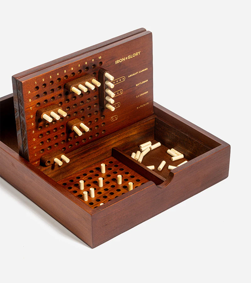 Bataille navale de luxe en bois - Image 2