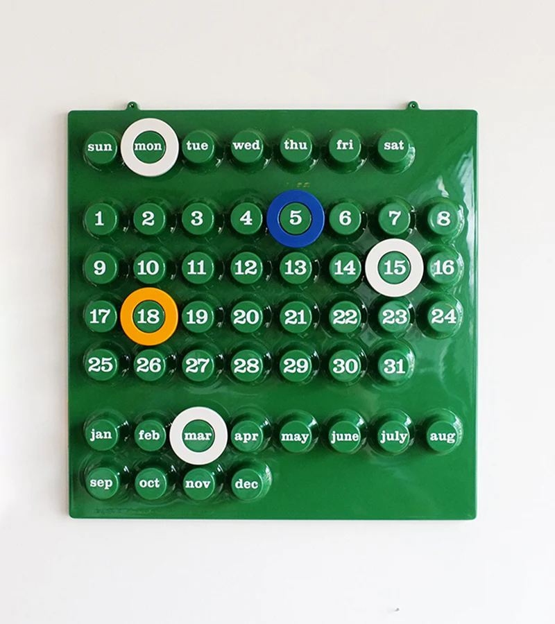 Calendrier perpétuel vert - Ring a Date - Image 8