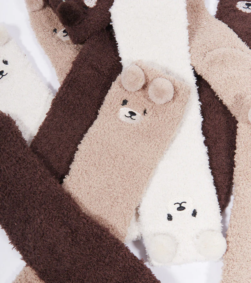 Chaussettes ourson en moumoute - Image 13