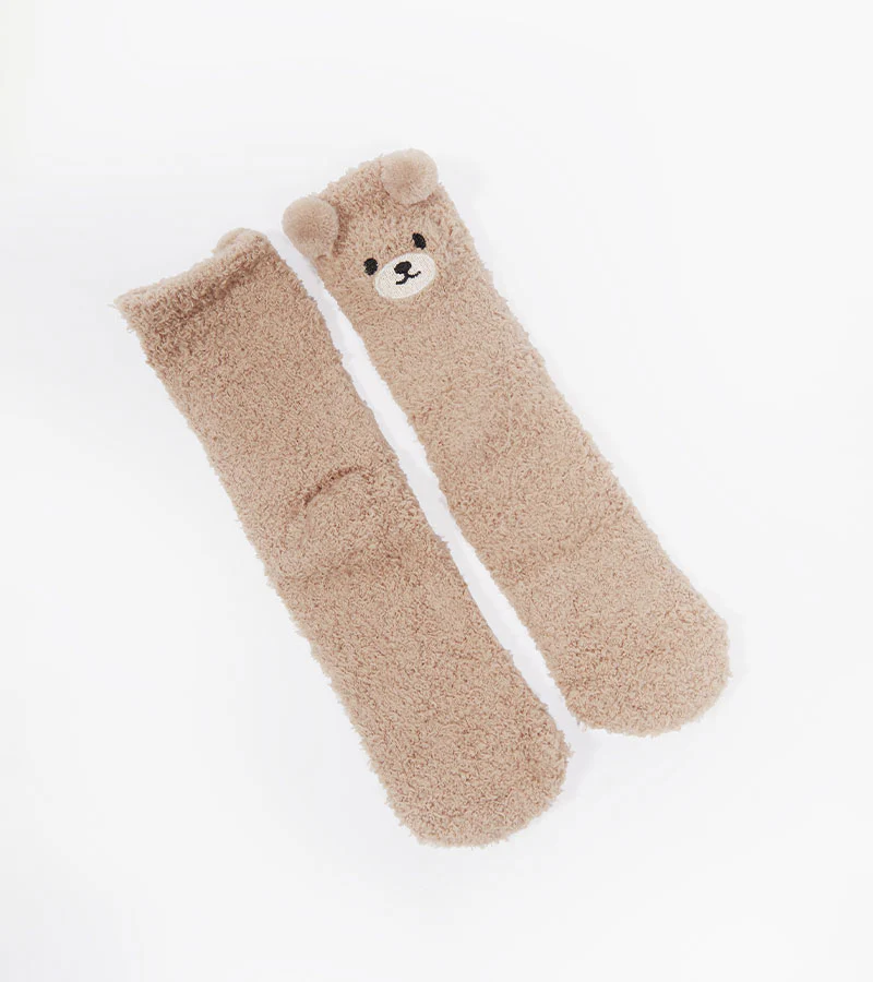 Chaussettes ourson en moumoute - Image 4