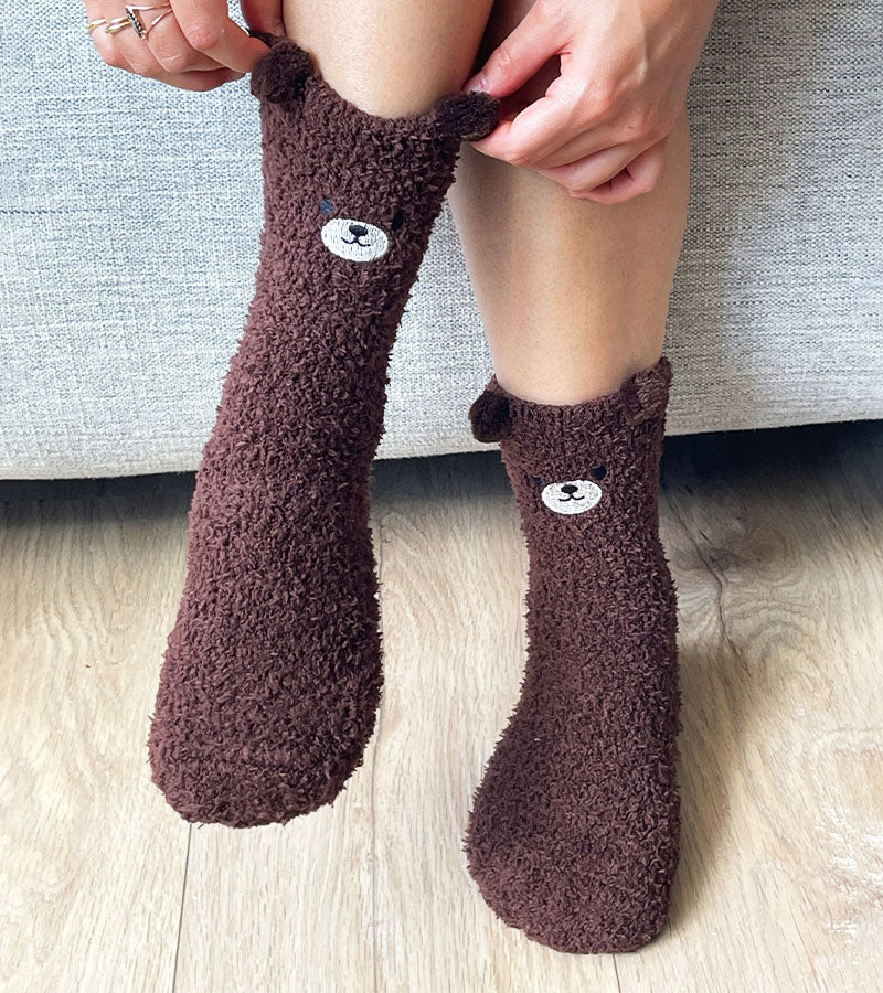 Chaussettes ourson en moumoute - Image 9