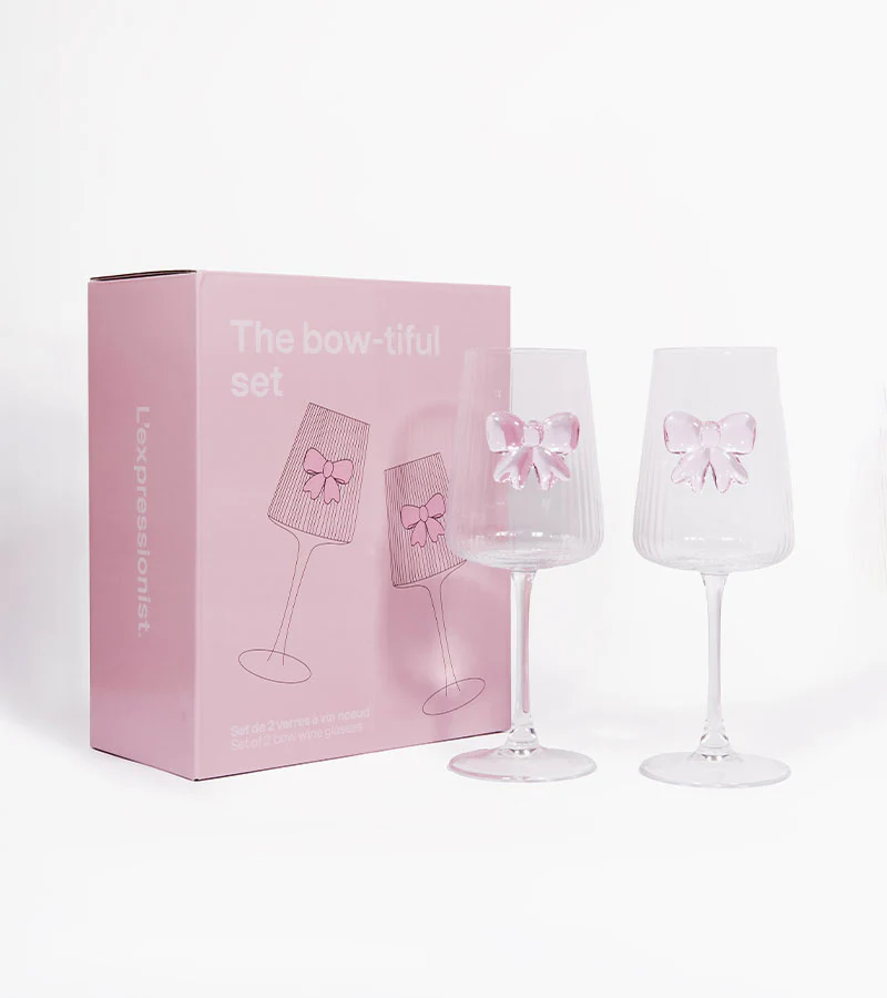 Coffret de deux verres à vin noeud - Image 3