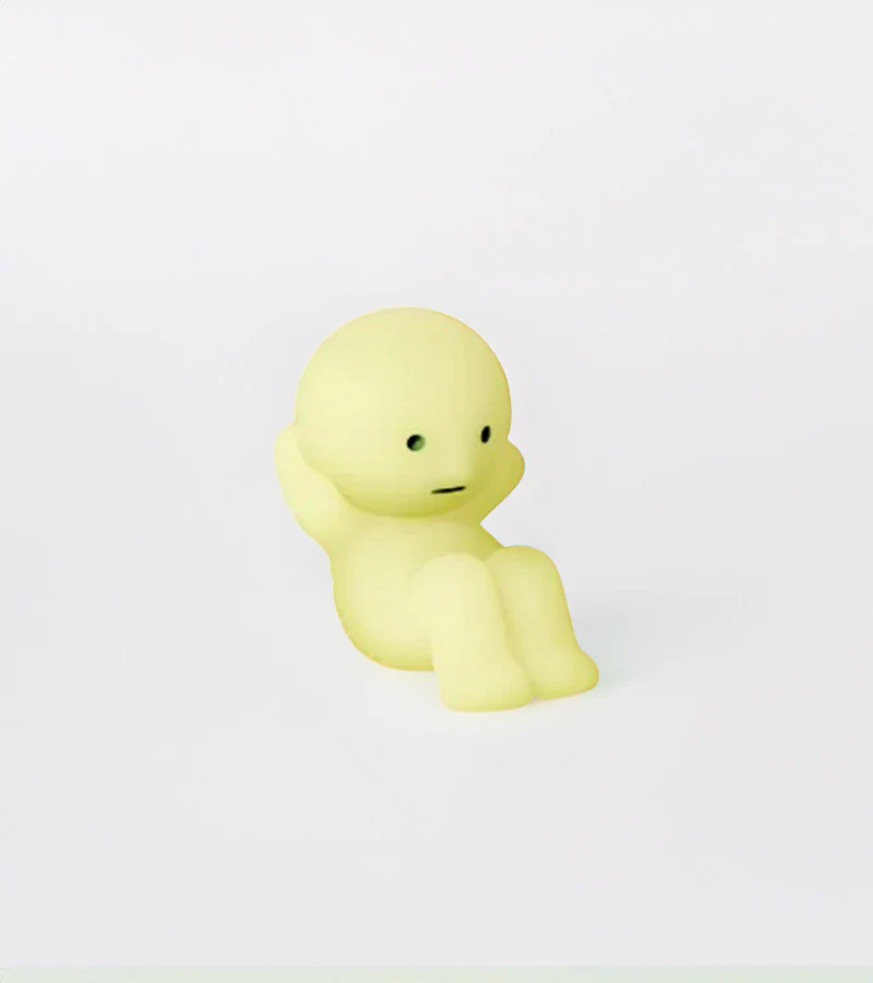 Figurine fluorescente Smiski - série Exercising - Image 4