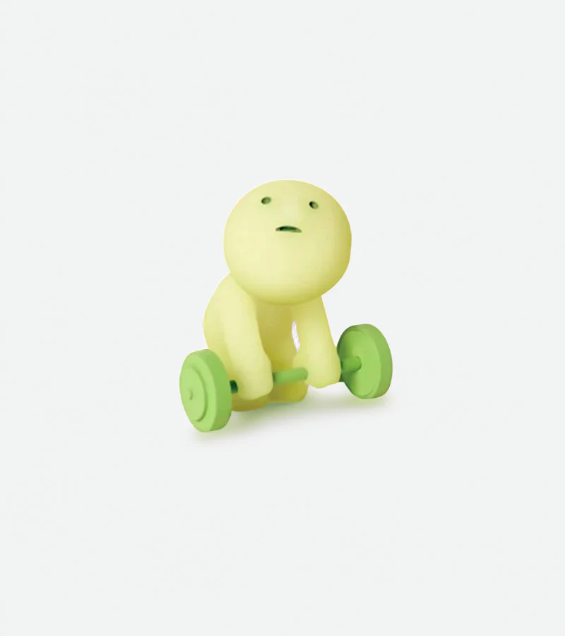 Figurine fluorescente Smiski - série Exercising - Image 7