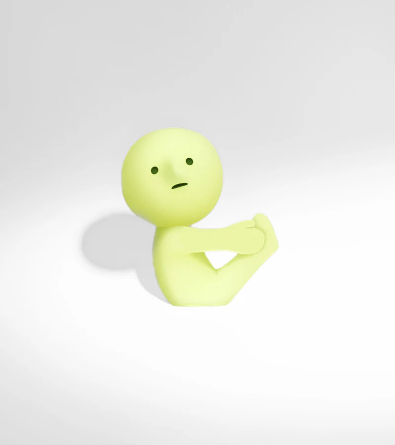 Figurine fluorescente Smiski - série Yoga - Image 3