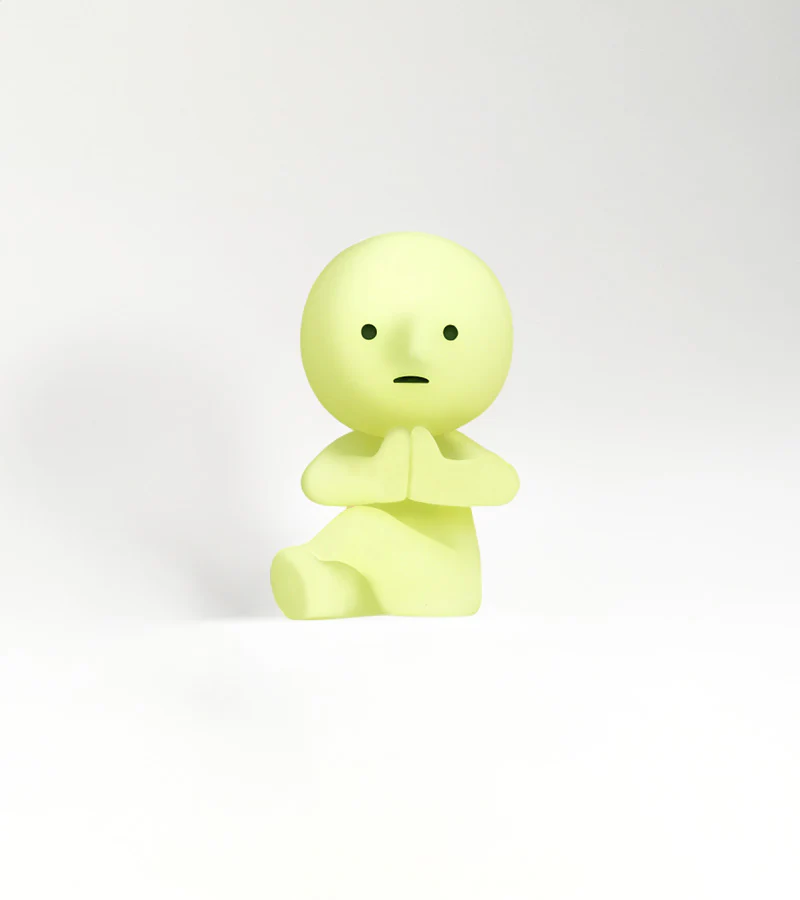 Figurine fluorescente Smiski - série Yoga - Image 4