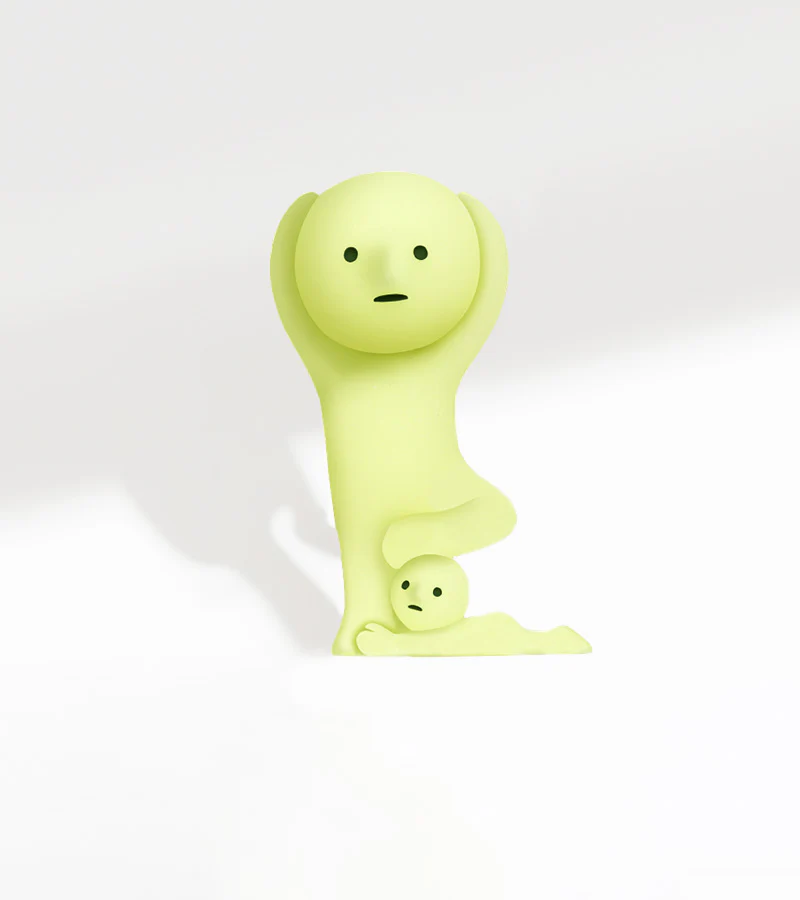 Figurine fluorescente Smiski - série Yoga - Image 5