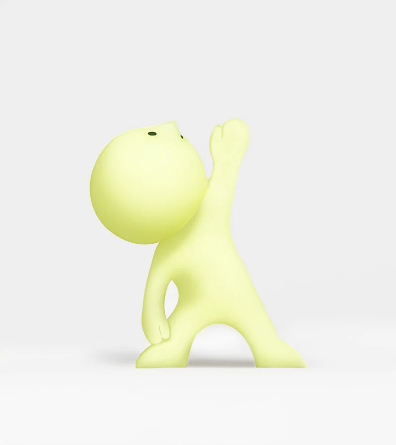 Figurine fluorescente Smiski - série Yoga - Image 7