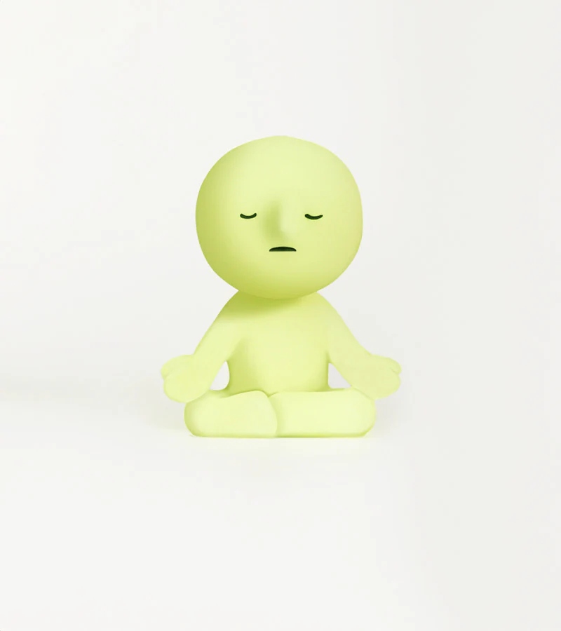 Figurine fluorescente Smiski - série Yoga - Image 8