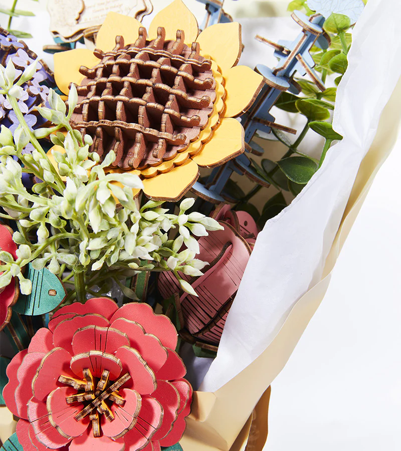 Kit DIY - Bouquet de fleurs en bois - Image 2