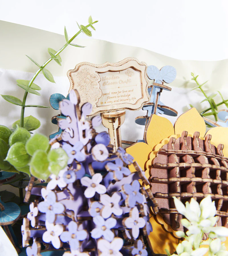 Kit DIY - Bouquet de fleurs en bois - Image 3