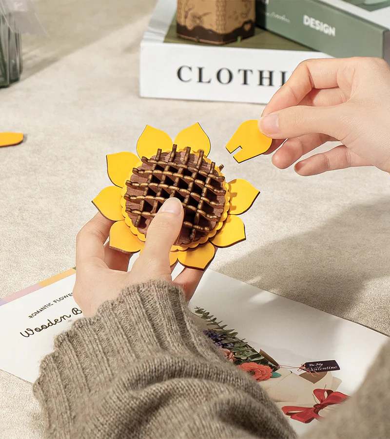 Kit DIY - Bouquet de fleurs en bois - Image 4