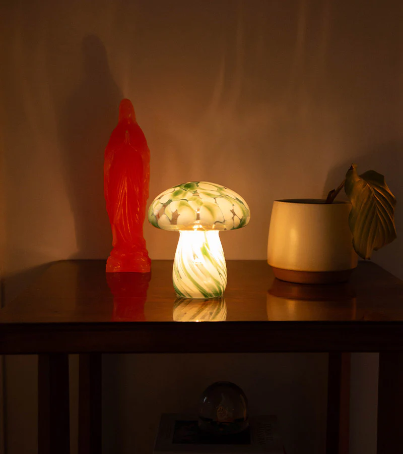 Lampe champignon chips en verre, sans fil - Image 12