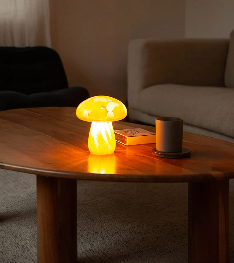 Lampe champignon chips en verre, sans fil - Image 13