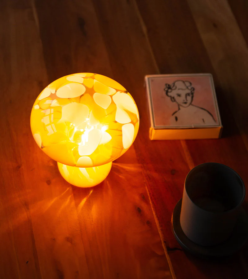 Lampe champignon chips en verre, sans fil - Image 14