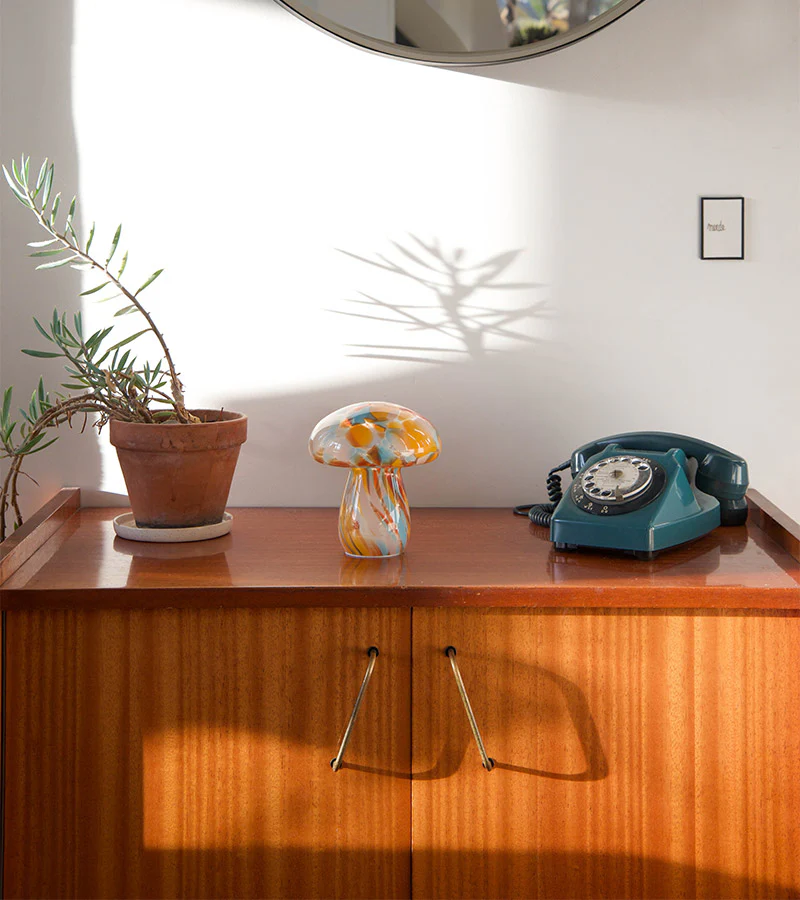 Lampe champignon chips en verre, sans fil - Image 4