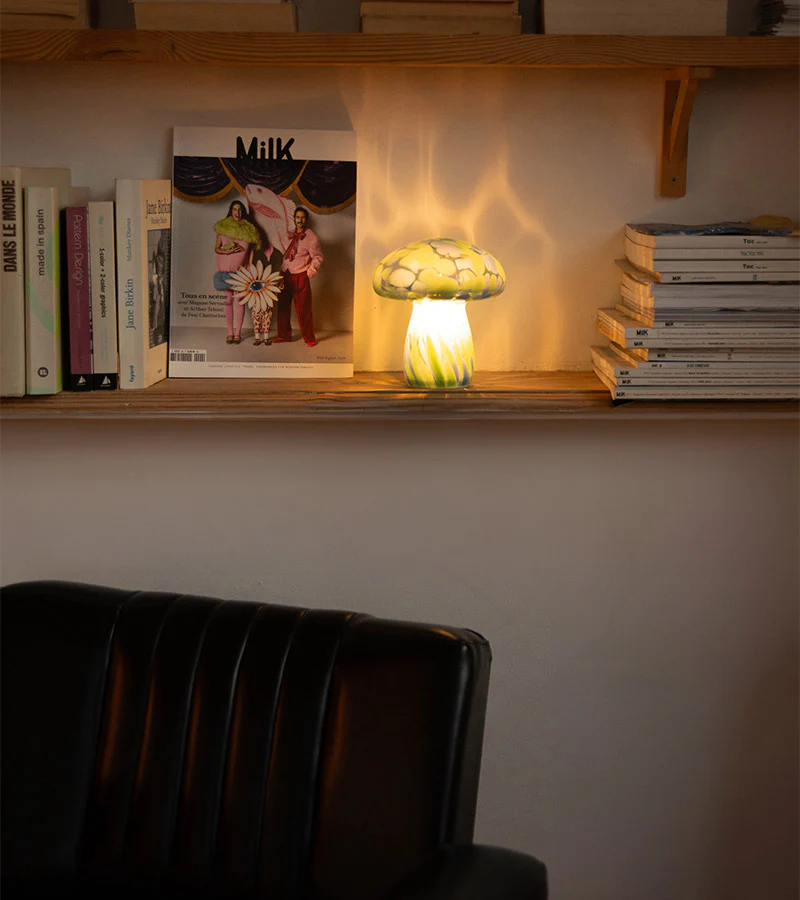 Lampe champignon chips en verre, sans fil - Image 8