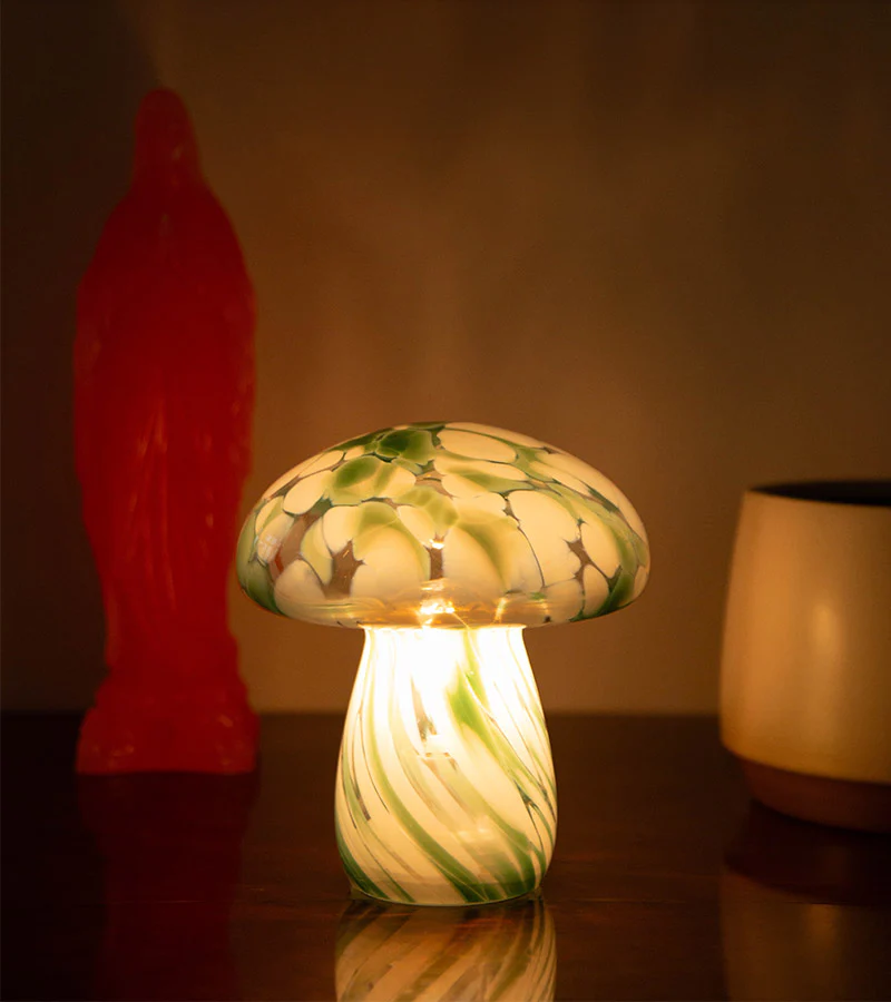 Lampe champignon chips en verre, sans fil - Image 9