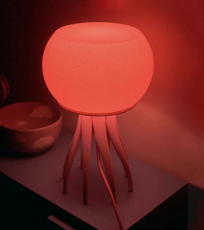 Lampe méduse rose - Image 3