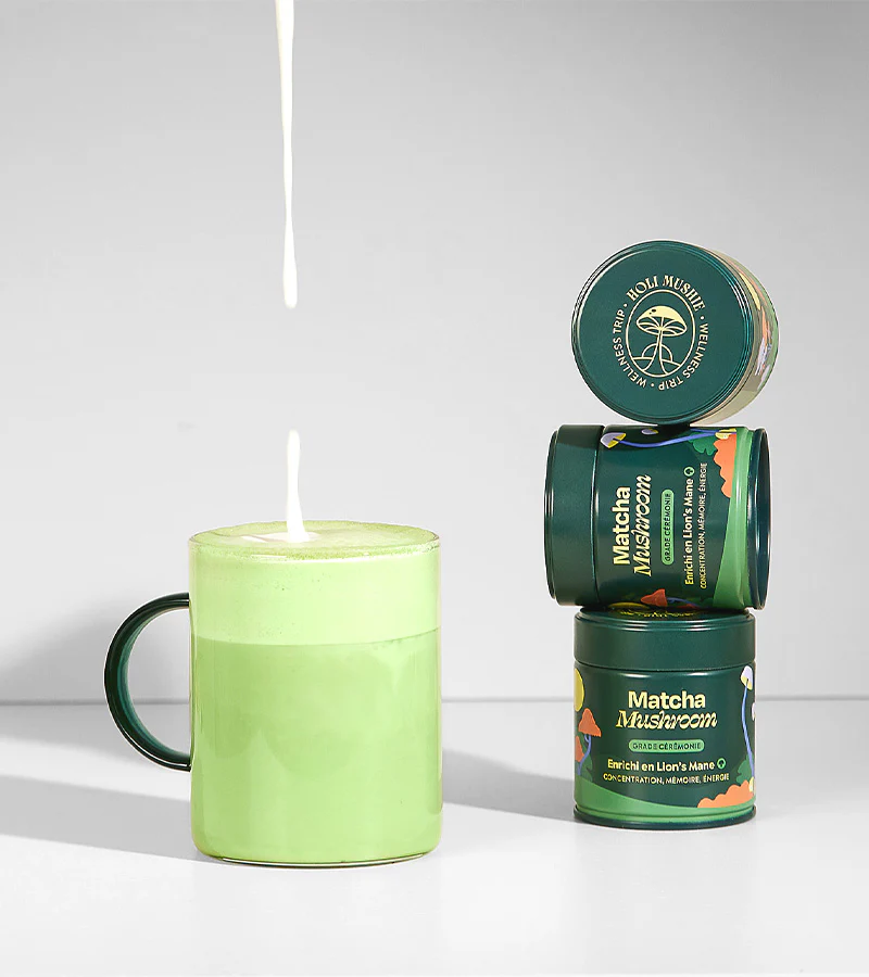 Matcha focus aux champignons adaptogènes - Image 2