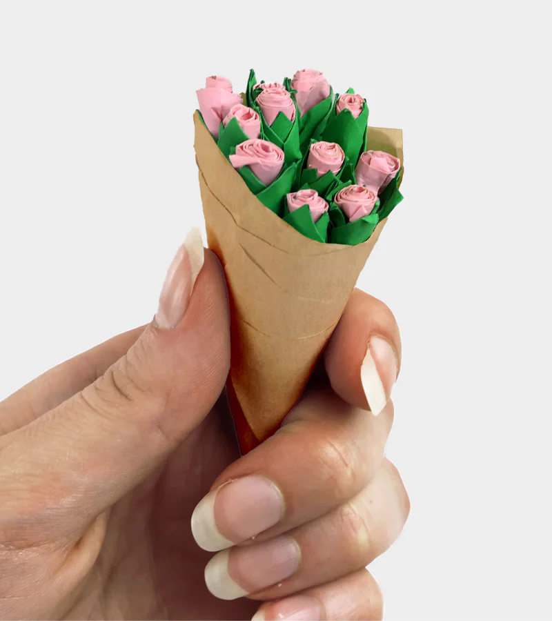 Mini bouquet de fleurs en papier à personnaliser - Image 3