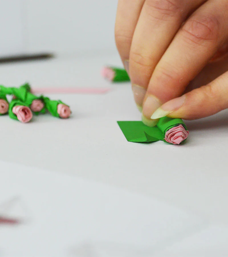 Mini bouquet de fleurs en papier à personnaliser - Image 4