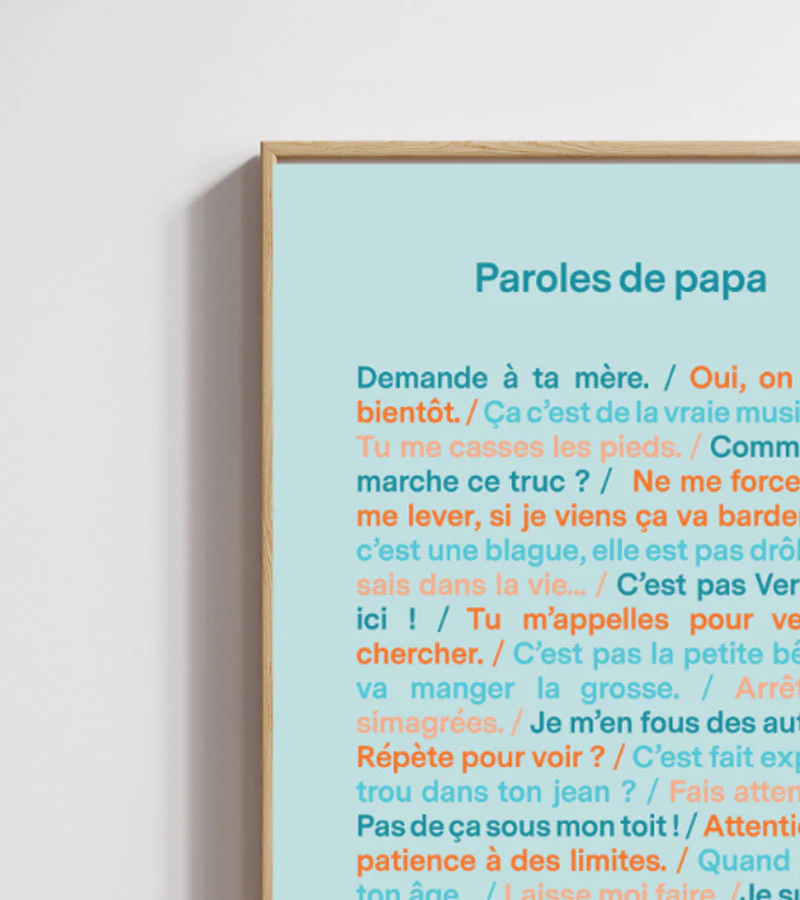 Poster - Paroles de papa - Image 2