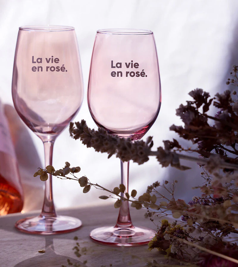 Set de deux verres - La vie en rosé - Image 3