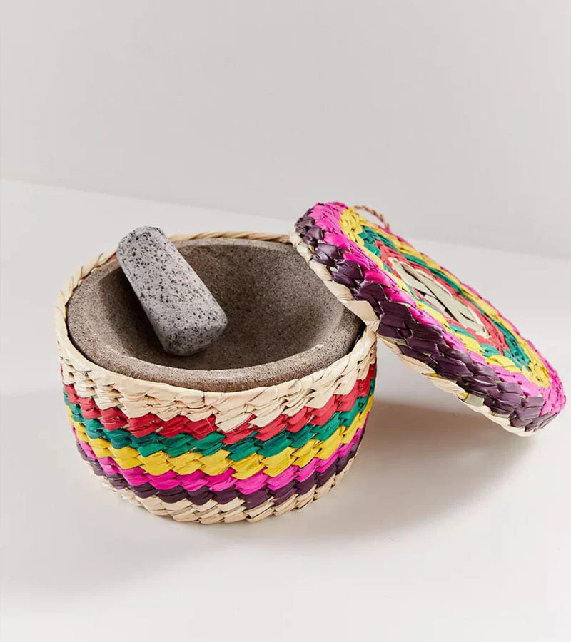 Set mortier, pilon et panier pour tortilla - Image 3