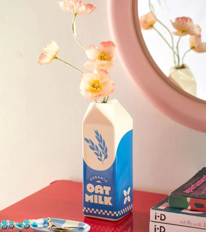Vase brique de lait d'avoine - Image 5