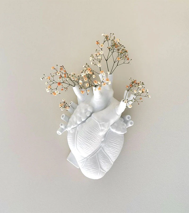 Vase coeur Love in Bloom en porcelaine - Image 2