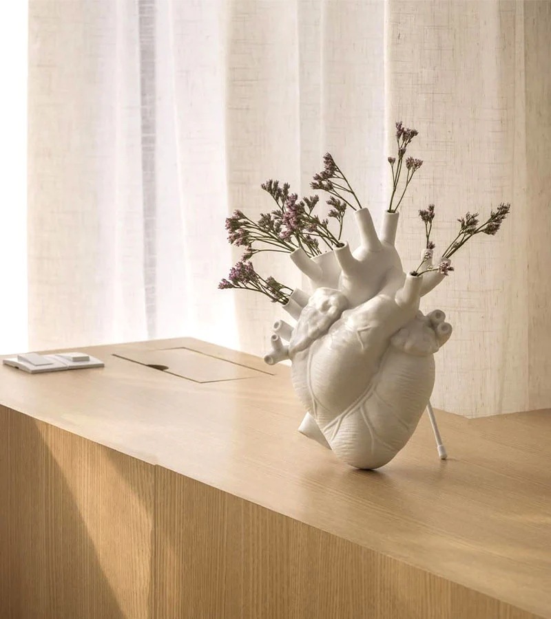 Vase coeur Love in Bloom en porcelaine - Image 5